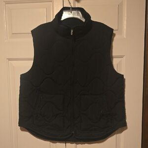 Women's Black Quilted Vest